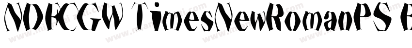 NDFCGW TimesNewRomanPS BoldMT字体转换